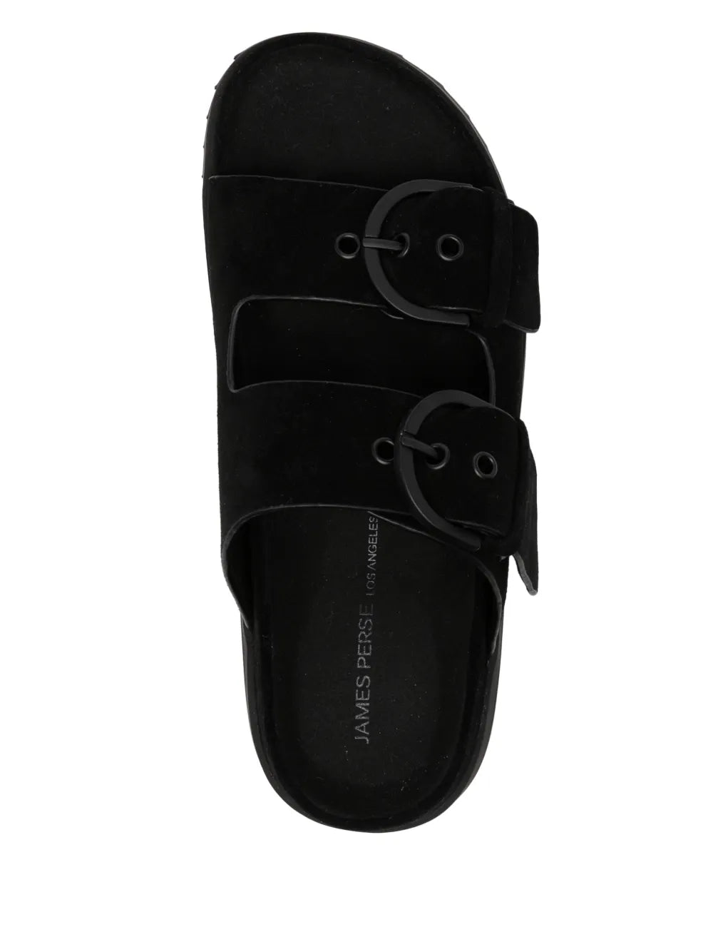 suede buckle slides
