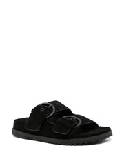 suede buckle slides