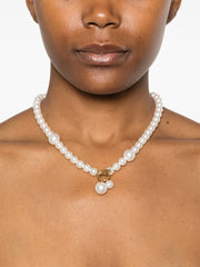 pearl-embellished necklace