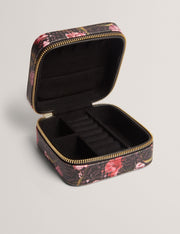 Ted Baker Tulsaa Floral Check Print Pu Jewellery Case Women's