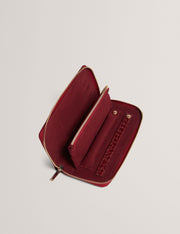 Ted Baker Aleya Patent Croc Slim Travel Jewellery Case Women's