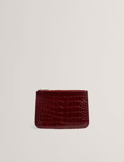 Ted Baker Kelliii Croc Effect Passport Cover Travel Pouch Women's