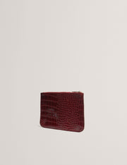 Ted Baker Kelliii Croc Effect Passport Cover Travel Pouch Women's