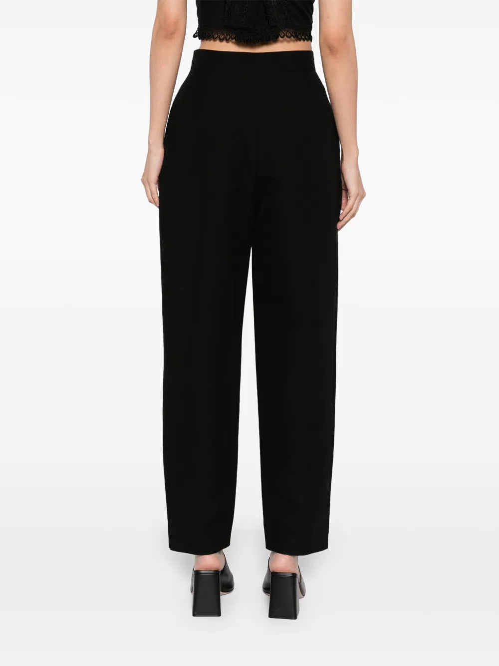 tapered-leg trousers