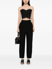 tapered-leg trousers