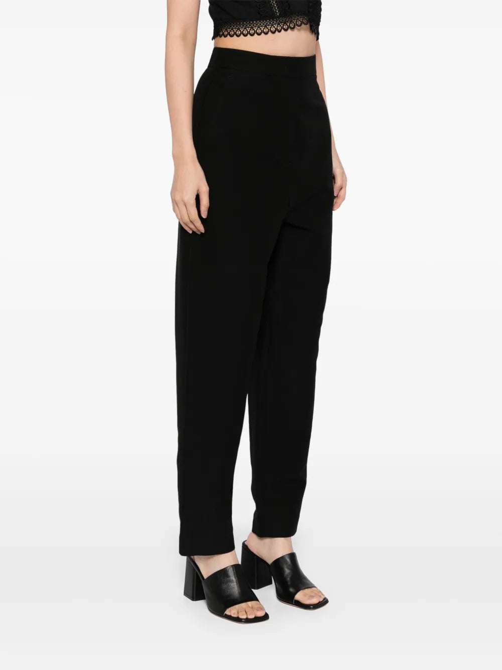 tapered-leg trousers
