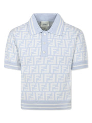 FF-logo jersey polo shirt