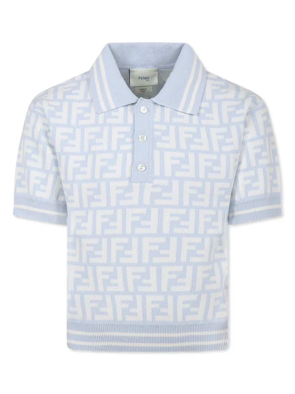FF-logo jersey polo shirt