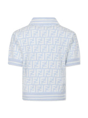 FF-logo jersey polo shirt