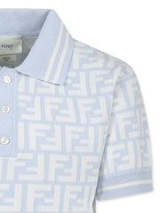FF-logo jersey polo shirt