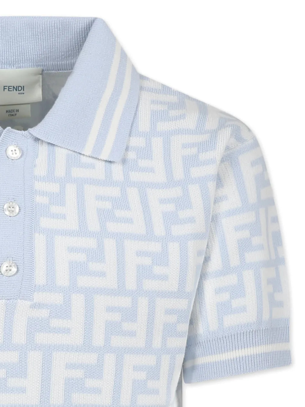 FF-logo jersey polo shirt