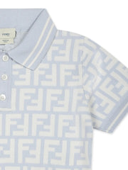 FF-logo jersey polo shirt