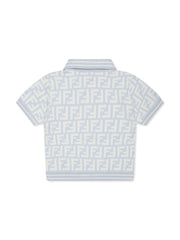 FF-logo jersey polo shirt