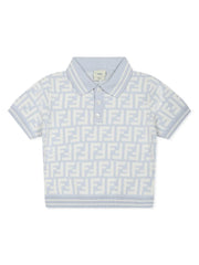FF-logo jersey polo shirt