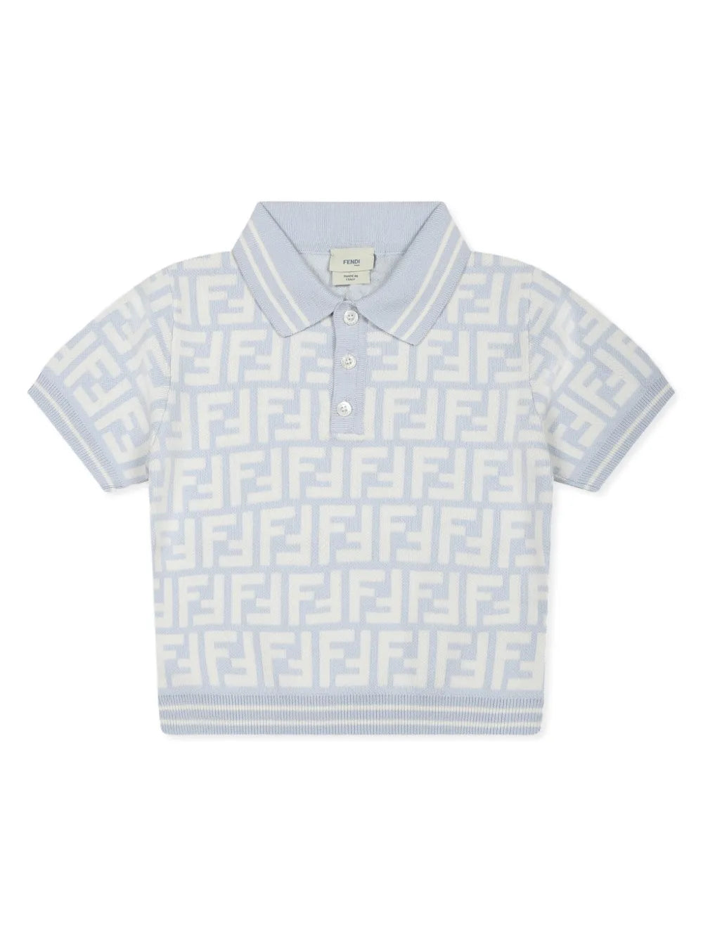 FF-logo jersey polo shirt