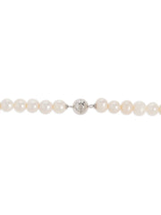 faux-pearl necklace