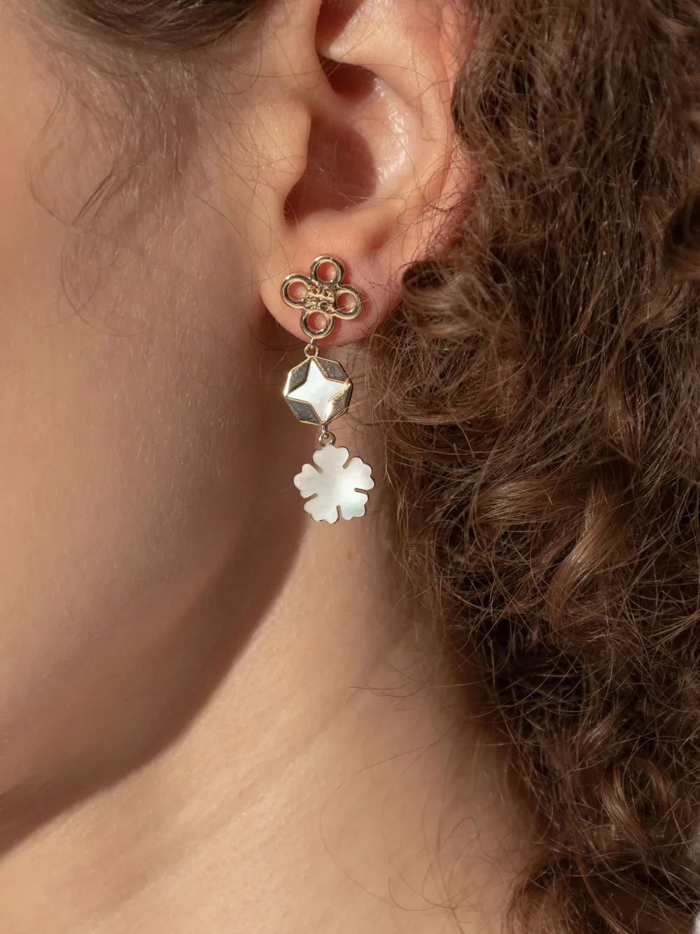mother-of-pearl earrings