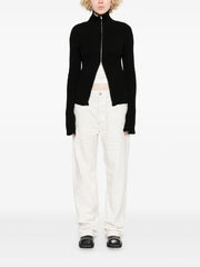 distressed-effect jeans