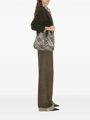 medium Check bucket bag