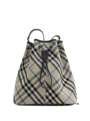 medium Check bucket bag