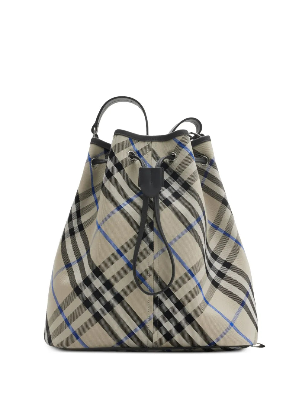 medium Check bucket bag