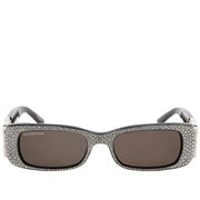Balenciaga Women's Eyewear BB0096S Sunglasses in Black/Silver
