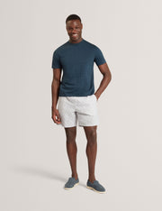 Ted Baker Heminwy Jacquard Textured Grid Cotton Tshirt