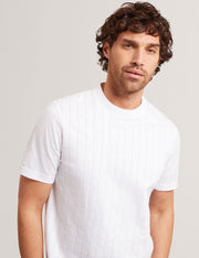Ted Baker Heminwy Jacquard Textured Grid Cotton Tshirt