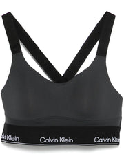 logo-waistband sports bra