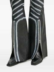 zip-detail trousers