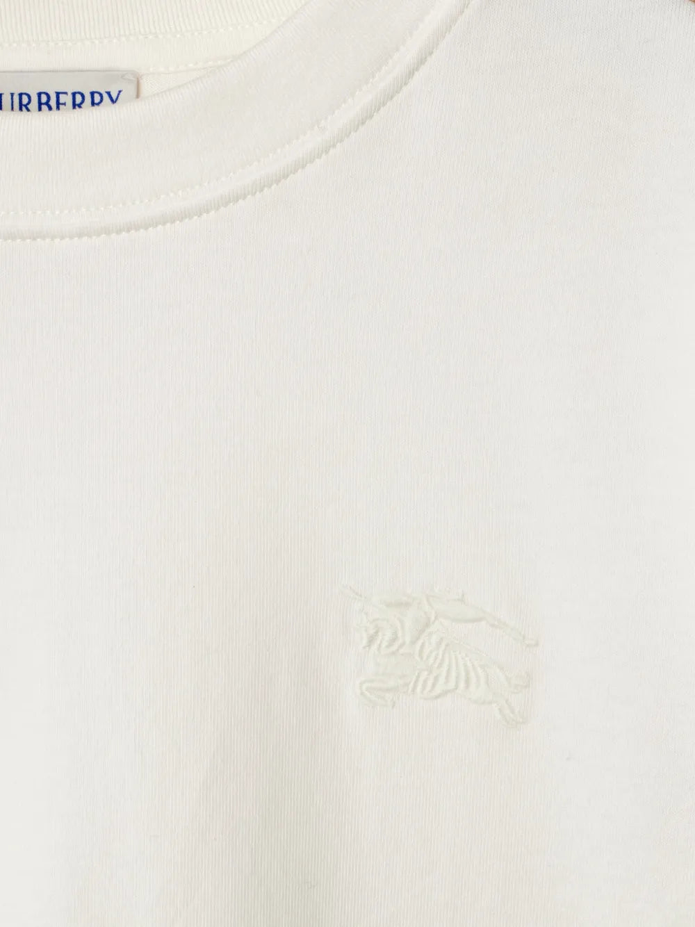 checkered-trim T-Shirt
