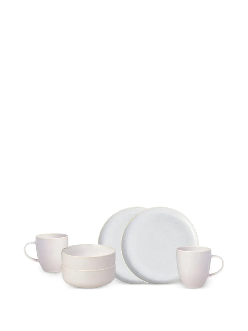 Crafted Cotton porcelain breakfast set (set of six)