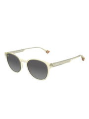 Hiehie patterned-frame round sunglasses