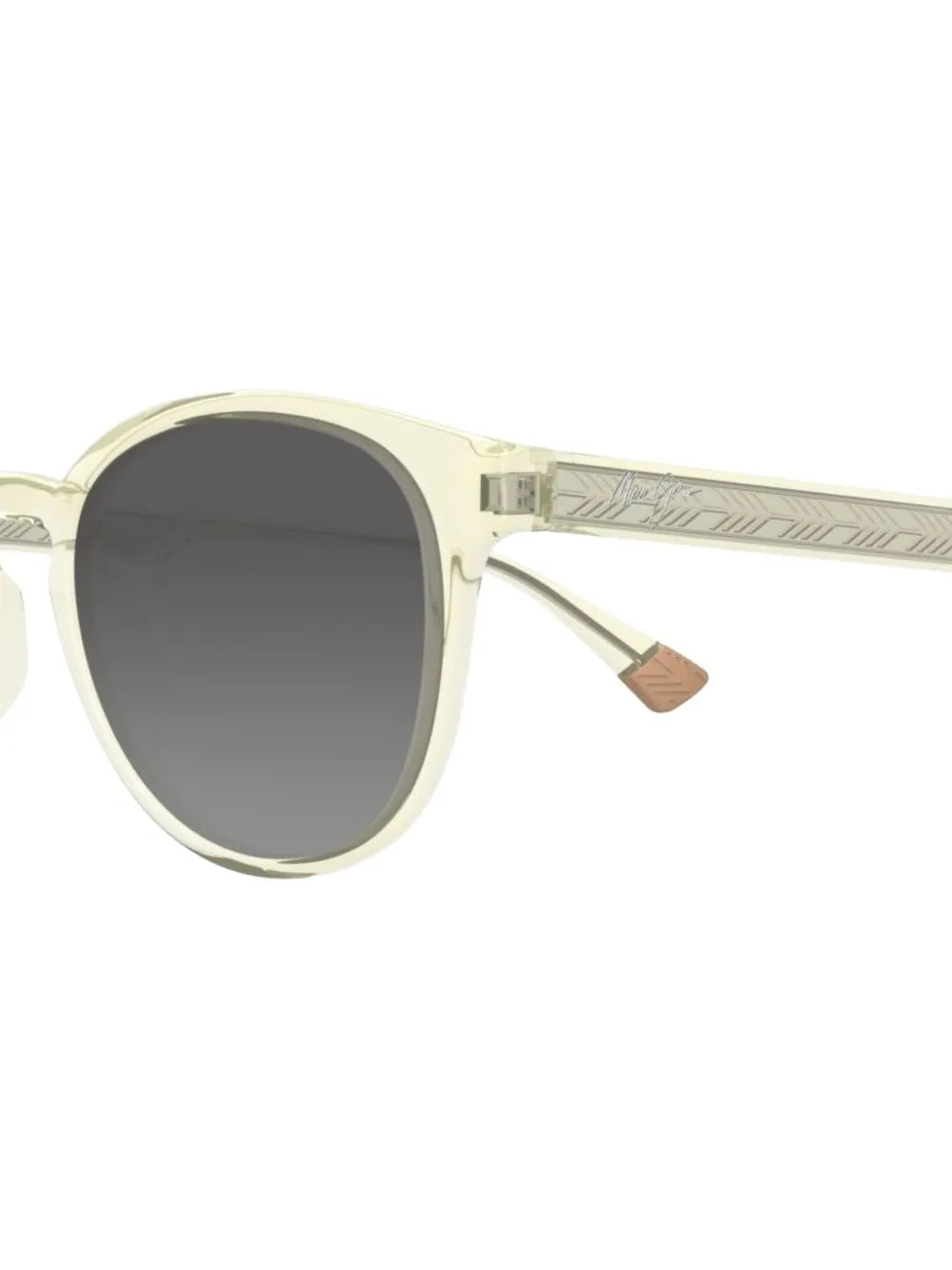 Hiehie patterned-frame round sunglasses