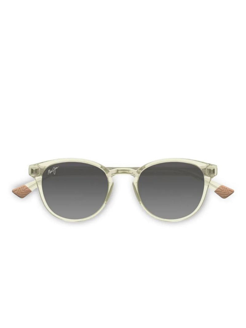 Hiehie patterned-frame round sunglasses