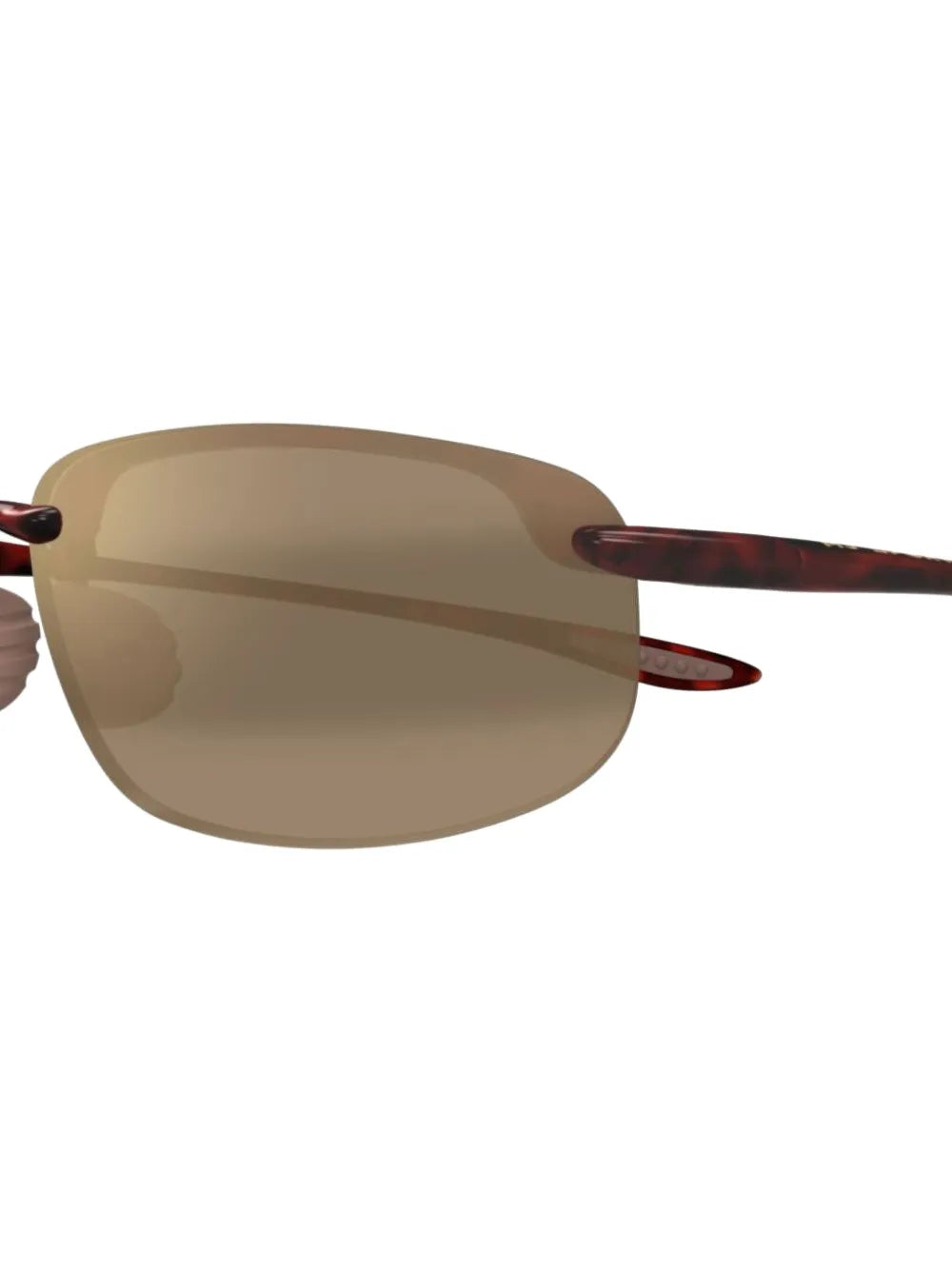 rimless oval-frame sunglasses