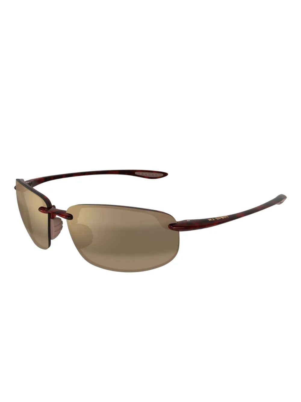 rimless oval-frame sunglasses