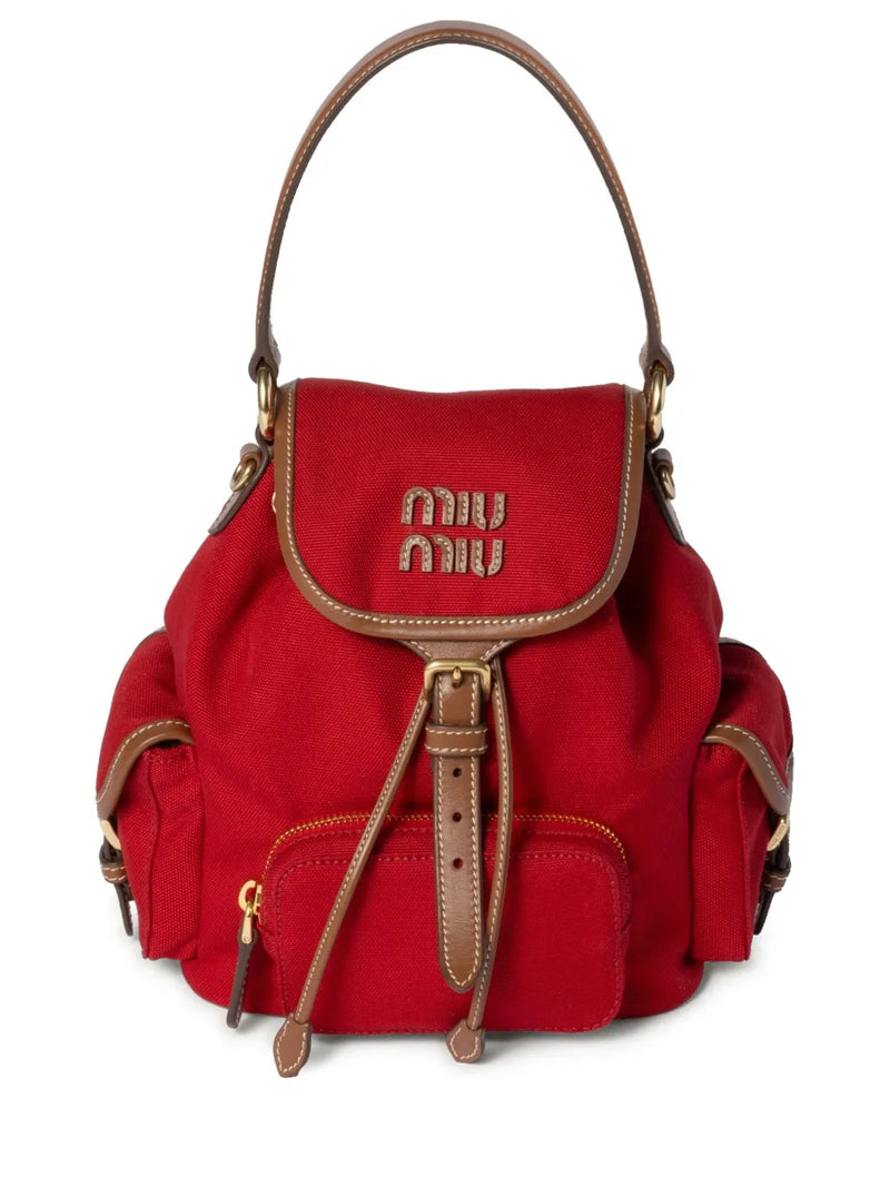 logo-lettering backpack