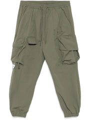 logo-embroidered cargo trousers