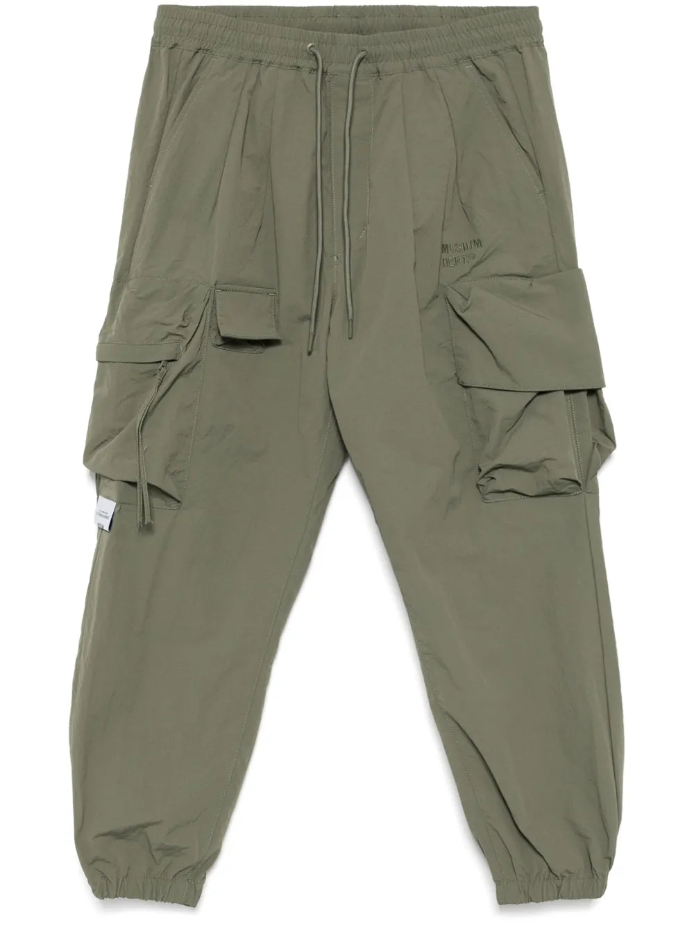 logo-embroidered cargo trousers