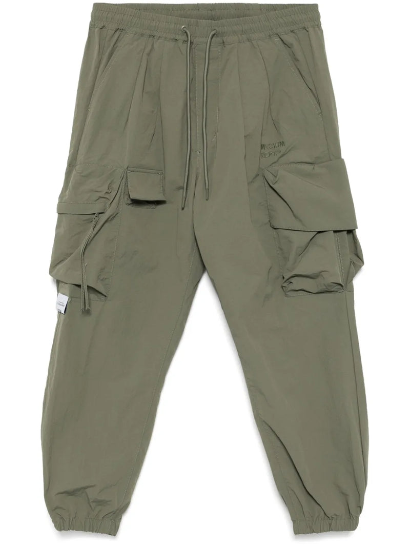 logo-embroidered cargo trousers
