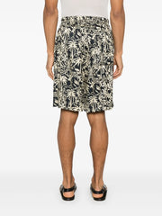 graphic-print Bermuda shorts
