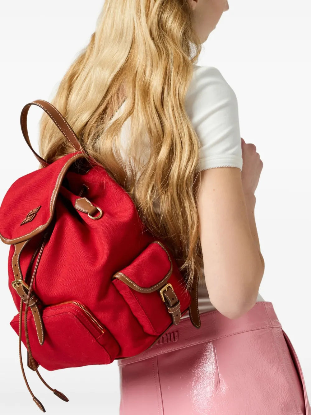 logo-lettering backpack