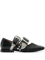 buckle-detail ballet flats
