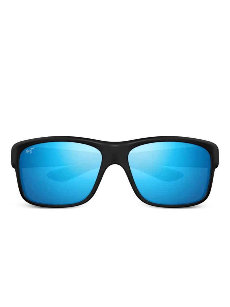 mirrored rectangle sunglasses