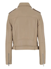 leather biker jacket