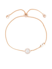 Pavé halo slider bracelet