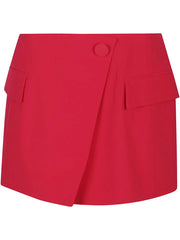 wrap-design mini skirt
