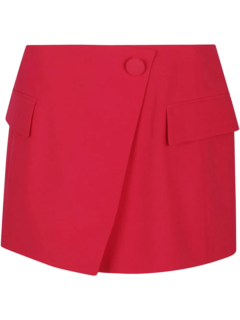 wrap-design mini skirt