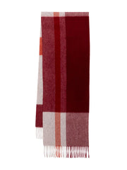 cashmere checked scarf